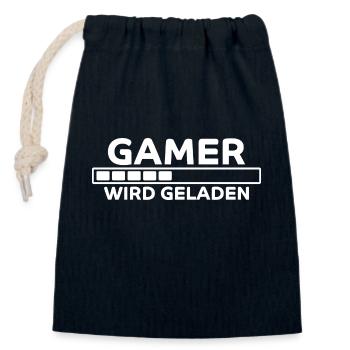 Gamer Spruch Gaming Nerd Lustiges Gamer Geschenk - Verschließbarer Geschenkbeutel aus Baumwolle (14x20cm) - Navy - Vorne