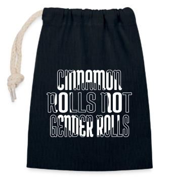 Le féminisme brise le patriarcat aujourd’hui Equal Bday - Sac cadeau en coton avec cordon (14 x 20 cm) - bleu marine - Devant