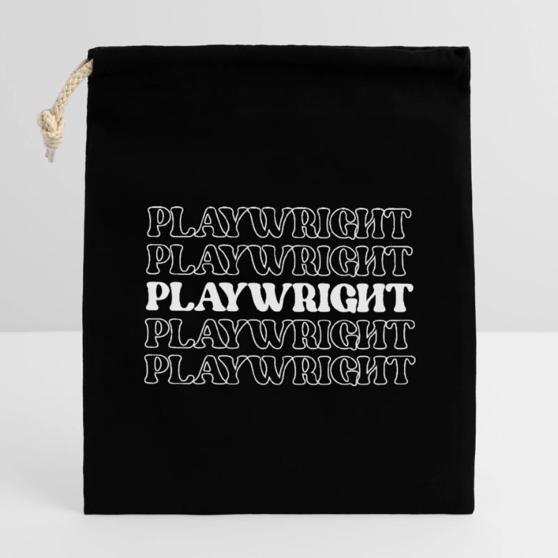 Playwright Dramatist Scriptwriter Writer Dramatic Closable cotton gift bag (14x20cm)