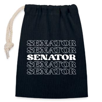 Senator Gesetzgeber Repräsentativer Gesetzgeber - Verschließbarer Geschenkbeutel aus Baumwolle (14x20cm) - Navy - Vorne