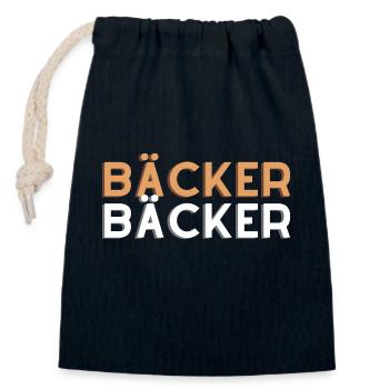 Bäcker Backkünstler Konditor Backhandwerker - Verschließbarer Geschenkbeutel aus Baumwolle (14x20cm) - Navy - Vorne
