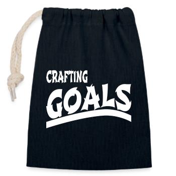 soccer leagues fun cool statement present gift - Verschließbarer Geschenkbeutel aus Baumwolle (14x20cm) - Navy - Vorne