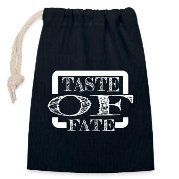 following destiny destiny geek culinary aesthetics - Verschließbarer Geschenkbeutel aus Baumwolle (14x20cm) - Navy - Vorne
