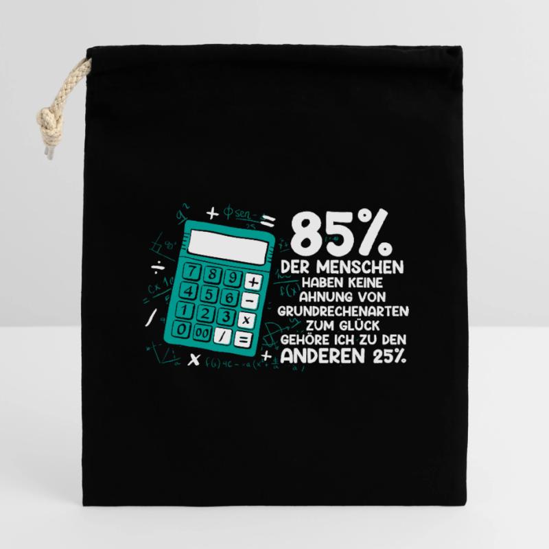 Math Math Teacher Calculator Closable cotton gift bag (14x20cm)