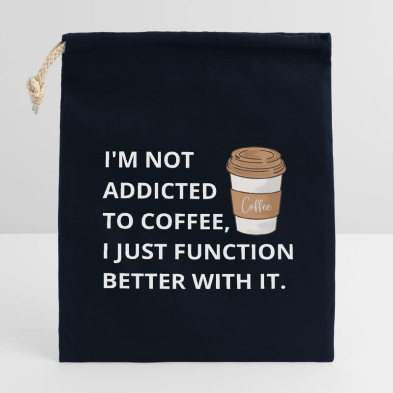 Coffee: Enhancing Functionality, One Cup at a Time Closable cotton gift bag (14x20cm)