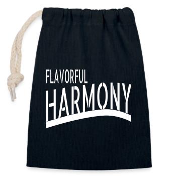 Culinary Exploration Birthday Social Unity - Closable cotton gift bag (14x20cm) - navy - Front