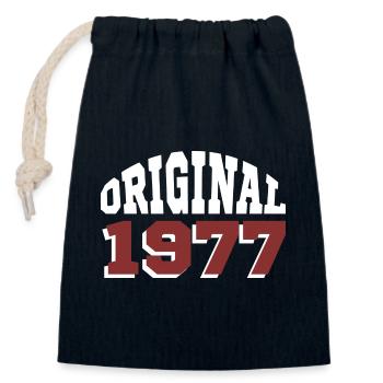 Original 1977 - Verschließbarer Geschenkbeutel aus Baumwolle (14x20cm) - Navy - Vorne