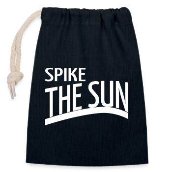Geek Birthday Birthday Present Idea Summer Glow - Closable cotton gift bag (14x20cm) - navy - Front
