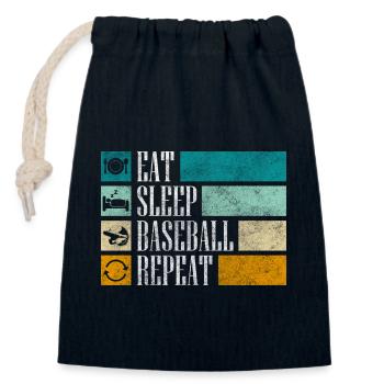 Sport Team Catcher - Verschließbarer Geschenkbeutel aus Baumwolle (14x20cm) - Navy - Vorne