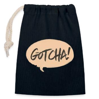 GOTCHA - Verschließbarer Geschenkbeutel aus Baumwolle (14x20cm) - Navy - Vorne