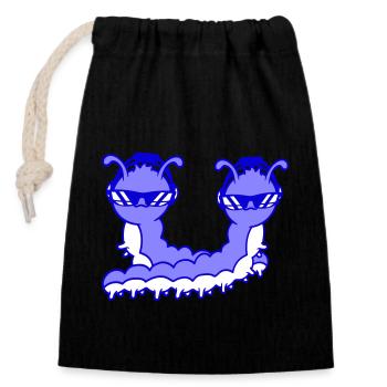 2 DJ Caterpillars Crew Musique de fête Deux amis Équipe - Sac cadeau en coton avec cordon (14 x 20 cm) - noir - Devant