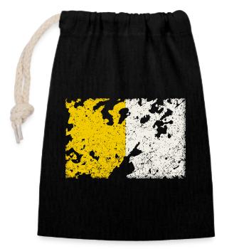 Antrim - Vintage - Closable cotton gift bag (14x20cm) - black - Front
