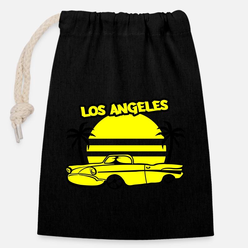 Los Angeles Lowrider - Verschließbarer Geschenkbeutel aus Baumwolle (14x20cm) - Schwarz