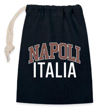 Neapel - Italien - Verschließbarer Geschenkbeutel aus Baumwolle (14x20cm) - Navy - Vorne