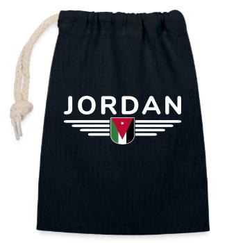 Jordan Fan Outfit T-Shirt Design Cadeau - Sac cadeau en coton avec cordon (14 x 20 cm) - bleu marine - Devant