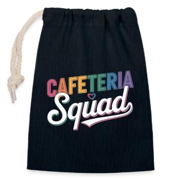 Enjoy together - Closable cotton gift bag (14x20cm) - navy - Front