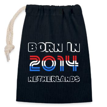Pays-Bas 2014 - Sac cadeau en coton avec cordon (14 x 20 cm) - bleu marine - Devant
