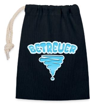 Occupation Caregiver - Closable cotton gift bag (14x20cm) - navy - Front