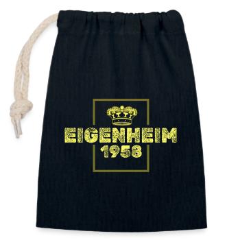 1958 1958 - Verschließbarer Geschenkbeutel aus Baumwolle (14x20cm) - Navy - Vorne