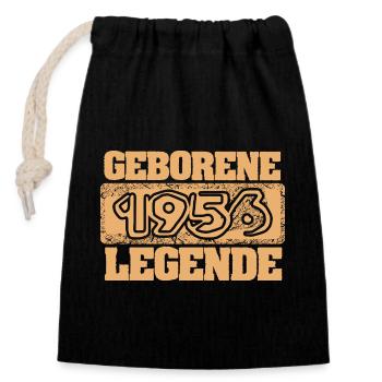 Proverbs 1956 - Closable cotton gift bag (14x20cm) - black - Front