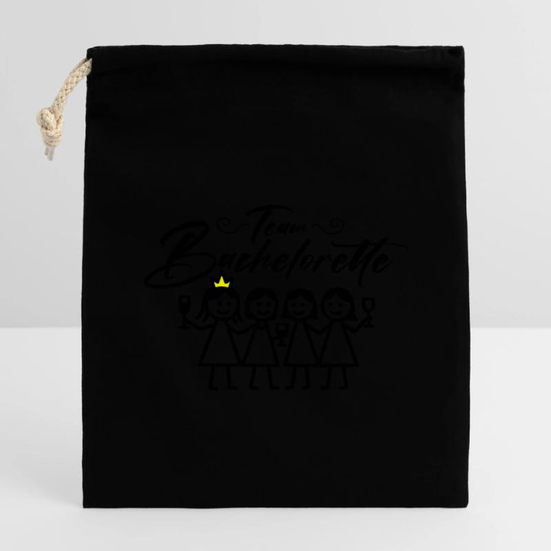 Bachelorette Team Mädels Verschließbarer Geschenkbeutel aus Baumwolle (14x20cm)