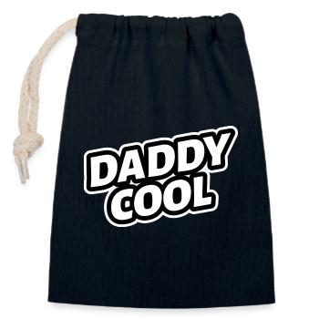 Papa Cool Papa Papa Fête des Pères - Sac cadeau en coton avec cordon (14 x 20 cm) - bleu marine - Devant
