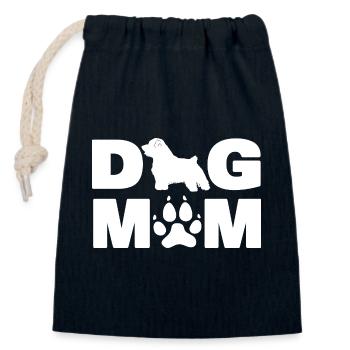 Norfolk Terrier nennt den lustigen Hund Mama - Verschließbarer Geschenkbeutel aus Baumwolle (14x20cm) - Navy - Vorne