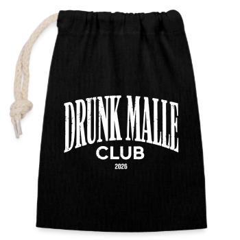 Malle 2026 CLUB MALLE IVRE 2026 - Sac cadeau en coton avec cordon (14 x 20 cm) - noir - Devant