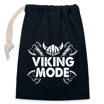 Wiking Viking Metal Wikinger Modus - Verschließbarer Geschenkbeutel aus Baumwolle (14x20cm) - Navy - Vorne
