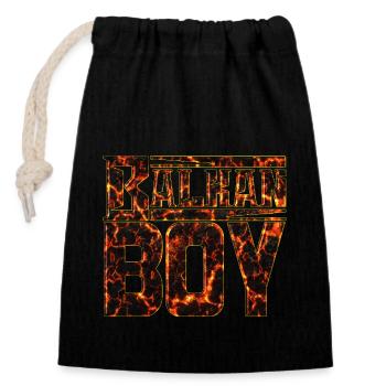 balkan croatia bosnia serbia juge exyu boy boys - Closable cotton gift bag (14x20cm) - black - Front