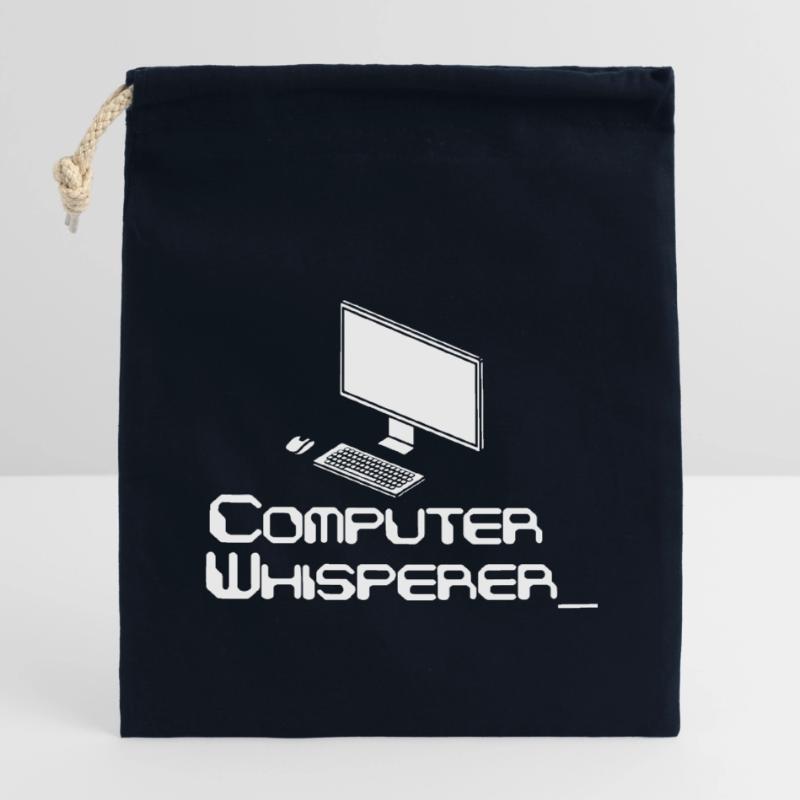Computer Whisperer Coding Software Verschließbarer Geschenkbeutel aus Baumwolle (14x20cm)