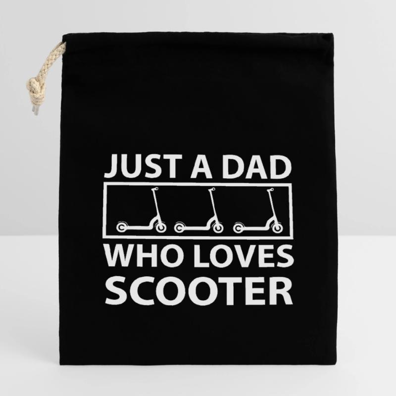 E-Scooter E-Roller Scooter Sac cadeau en coton avec cordon (14 x 20 cm)