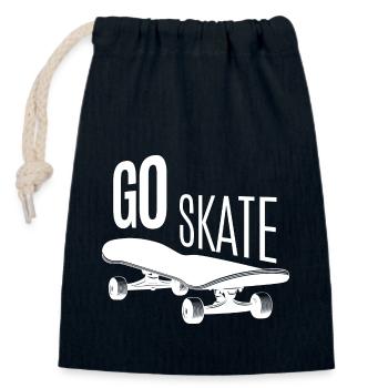 Skateboard SUP Surfen - Verschließbarer Geschenkbeutel aus Baumwolle (14x20cm) - Navy - Vorne