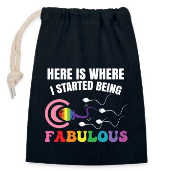 Lustiger LGBT Pride Monat Schwule Lesbe - Verschließbarer Geschenkbeutel aus Baumwolle (14x20cm) - Navy - Vorne