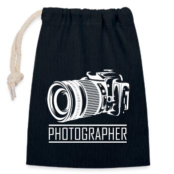 Lustiges Fotograf Geschenk Fotografie - Verschließbarer Geschenkbeutel aus Baumwolle (14x20cm) - Navy - Vorne