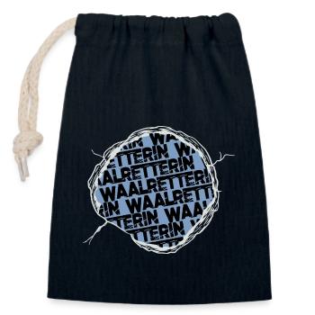 meeresbewohner lustig spaß humor bday grausamkeit - Verschließbarer Geschenkbeutel aus Baumwolle (14x20cm) - Navy - Vorne
