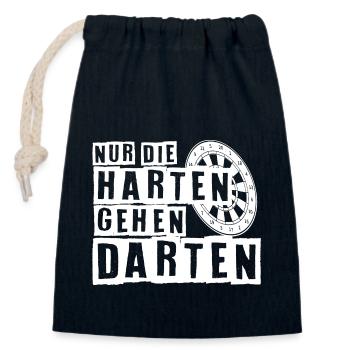 Lustiger Spruch Witzig Humor Geschenkidee - Verschließbarer Geschenkbeutel aus Baumwolle (14x20cm) - Navy - Vorne