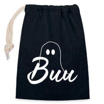 Halloween T-shirt Gespenst spooky cute Shirt - Verschließbarer Geschenkbeutel aus Baumwolle (14x20cm) - Navy - Vorne