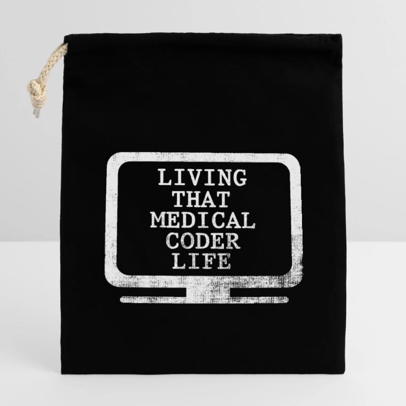 Medical Coder Coding Specialist Closable cotton gift bag (14x20cm)