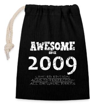2009 - Legendary 15th Anniversary - Closable cotton gift bag (14x20cm) - black - Front