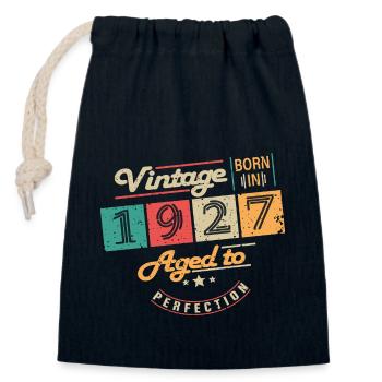Original 1927 Jahrgang - 1927 Geburtstagsgeschenk - Verschließbarer Geschenkbeutel aus Baumwolle (14x20cm) - Navy - Vorne
