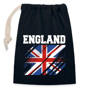 England Englisch - Verschließbarer Geschenkbeutel aus Baumwolle (14x20cm) - Navy - Vorne