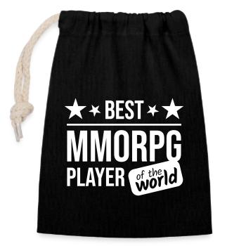 MMORPG Player Gifts - Verschließbarer Geschenkbeutel aus Baumwolle (14x20cm) - Schwarz - Vorne