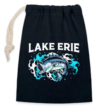 Great Lakes - Verschließbarer Geschenkbeutel aus Baumwolle (14x20cm) - Navy - Vorne