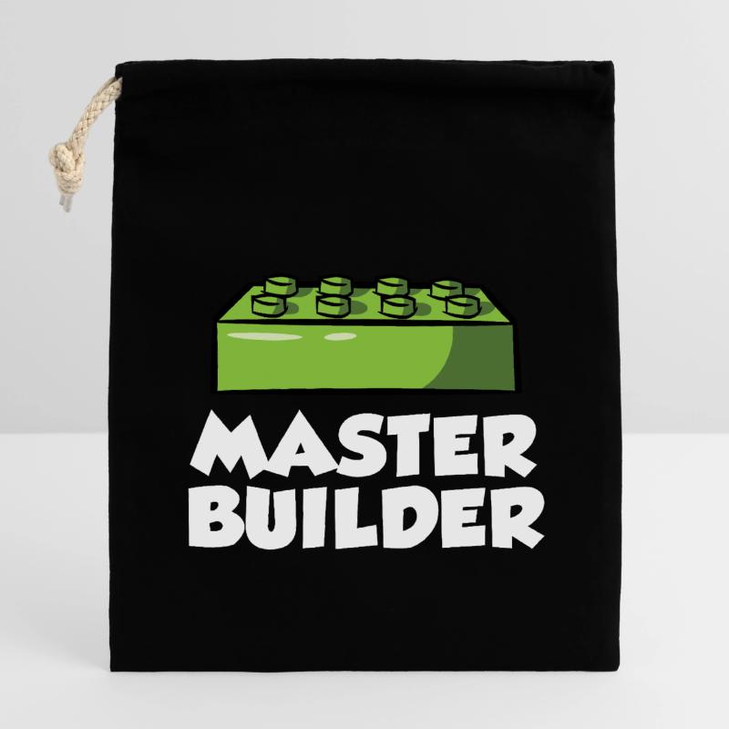 Brick Builder Brick Building Master Builder Closable cotton gift bag (14x20cm)
