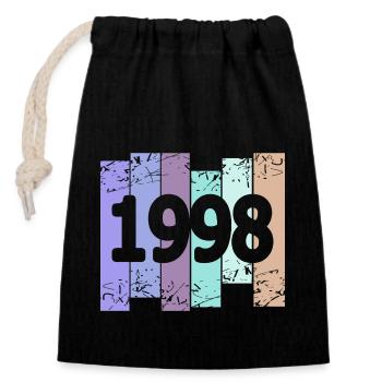 Goths 1998 - Closable cotton gift bag (14x20cm) - black - Front