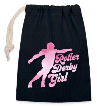 Roller Derby Girl Roller Derby Skating - Verschließbarer Geschenkbeutel aus Baumwolle (14x20cm) - Navy - Vorne