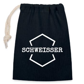Work Welder - Closable cotton gift bag (14x20cm) - navy - Front