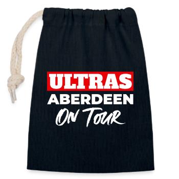 Ultras Aberdeen sur le circuit - Sac cadeau en coton avec cordon (14 x 20 cm) - bleu marine - Devant