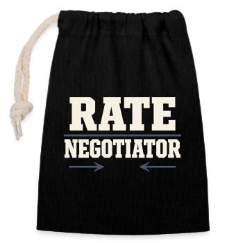 Mortgage Brokers, Loan Officers, - Closable cotton gift bag (14x20cm) - black - Front
